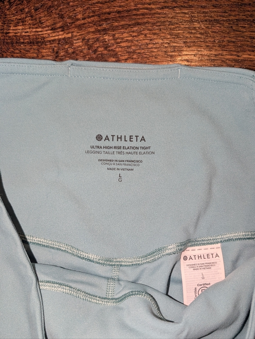Athleta Leggings Ultra High Rise Elation Tight In Sage Green - Picture 4 of 7
